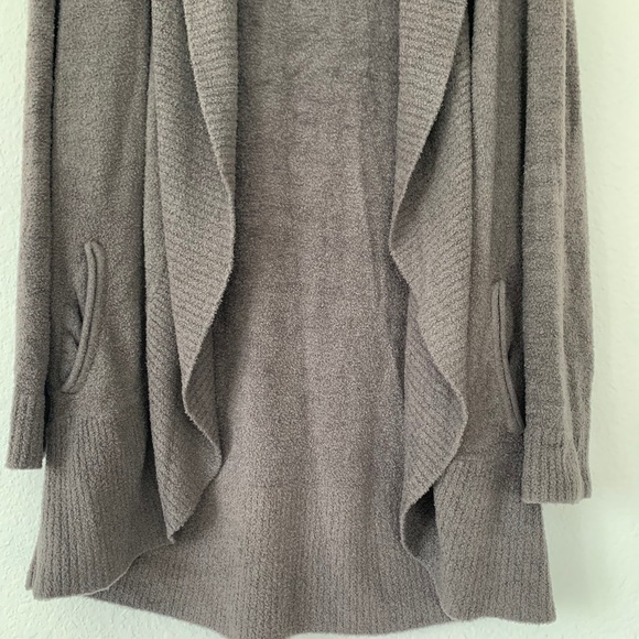 BAREFOOT DREAMS CozyChic Lite cardigan gray color M. - Picture 4 of 12